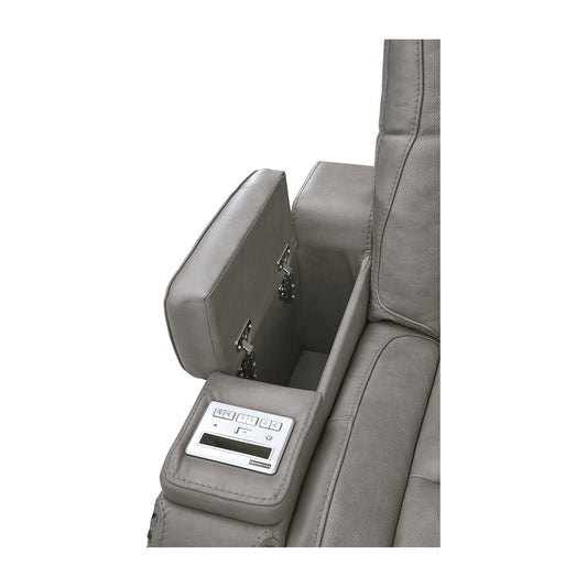 Divano reclinabile elettrico Signature Design by Ashley Man-Den in pelle - 85 L x 40 P x 43 A