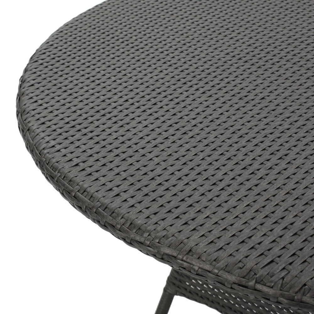 Set da pranzo in vimini da 5 pezzi Theodore Outdoor con cuscino di Christopher Knight Home