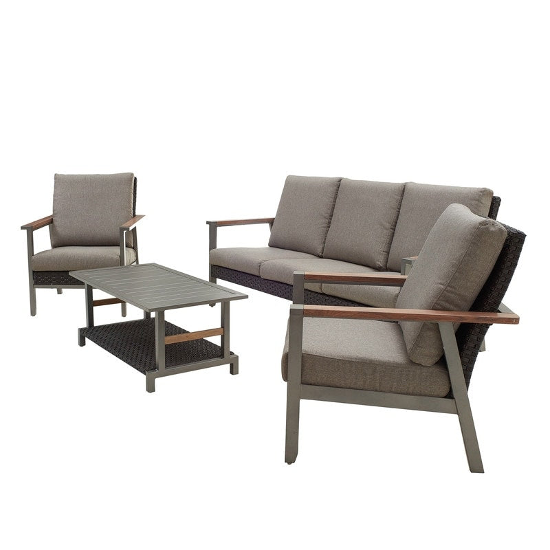 Set da conversazione per esterni con trasferimento termico da 4 pezzi