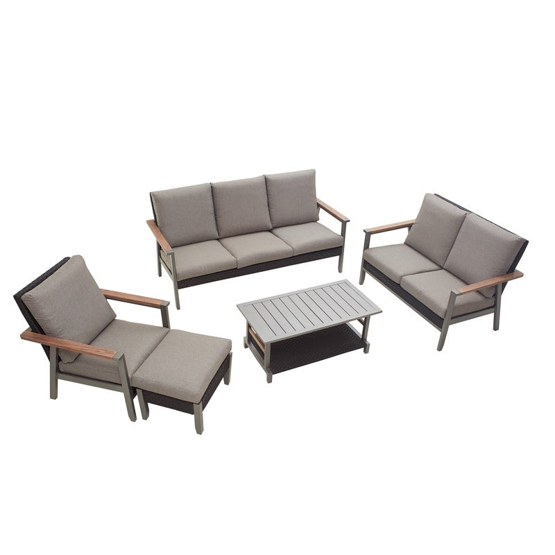 Patio Festival - Set da conversazione all'aperto da 5 pezzi con trasferimento termico