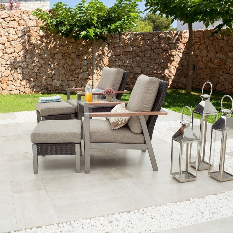 Patio Festival - Set da conversazione all'aperto da 5 pezzi con trasferimento termico