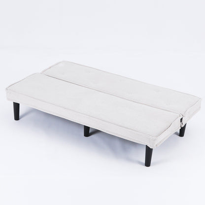 Questo divano letto in velluto a coste da 66 pollici può adattarsi in modo flessibile al soggiorno, all'appartamento e alla camera da letto