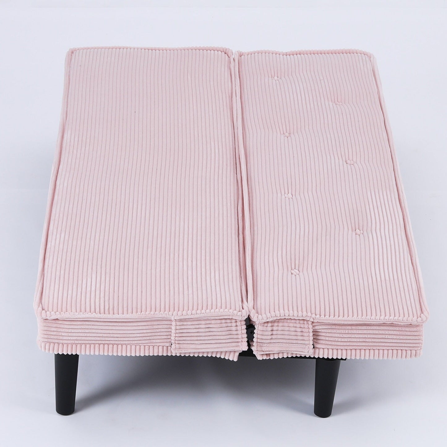 Questo divano letto in velluto a coste da 66 pollici può adattarsi in modo flessibile al soggiorno, all'appartamento e alla camera da letto