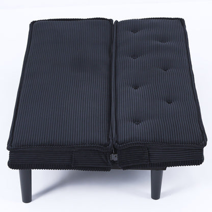 Questo divano letto in velluto a coste da 66 pollici può adattarsi in modo flessibile al soggiorno, all'appartamento e alla camera da letto