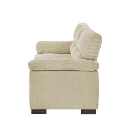 Divano in pelle a tre posti - 30,5 P x 81 L x 34,5 A