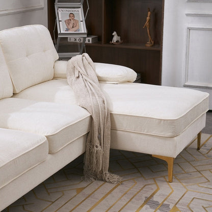 Divano modulare da interno a tre posti, semplice ed elegante