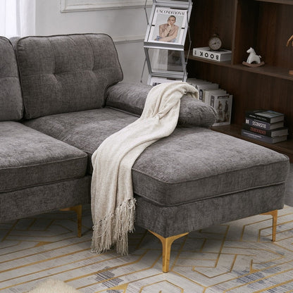 Divano modulare da interno a tre posti, semplice ed elegante