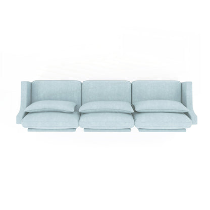 Divano a tre posti in ciniglia