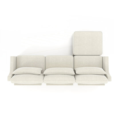 Divano a tre posti in ciniglia