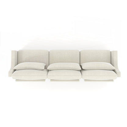 Divano a tre posti con cuscino lombare