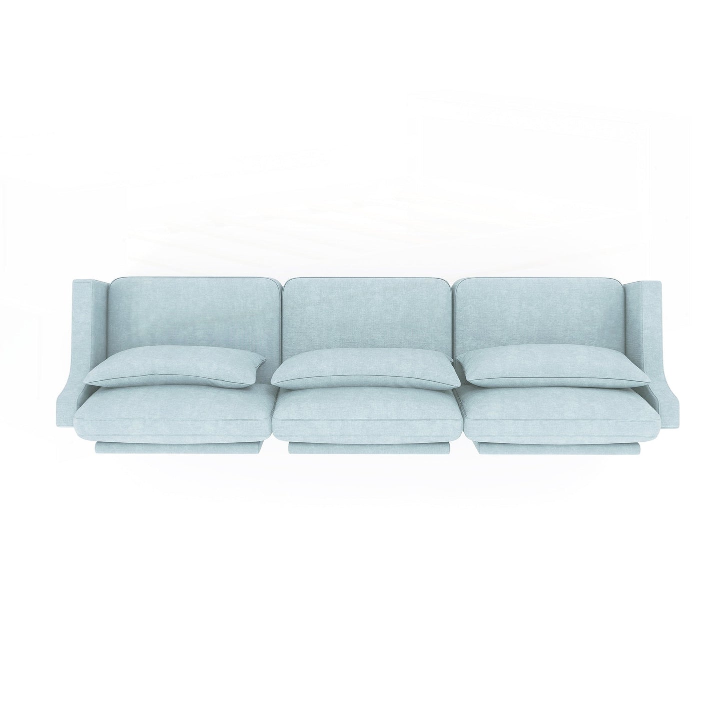 Divano a tre posti con cuscino lombare