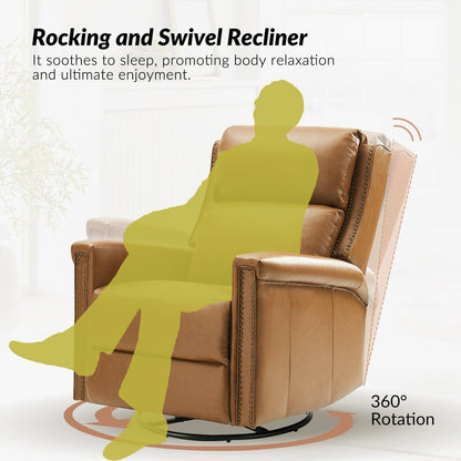 Set di 2 poltrone reclinabili elettriche girevoli e a dondolo tradizionali Tobias di HULALA HOME