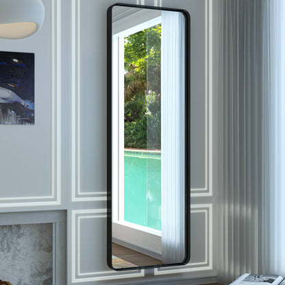 Specchio da parete per bagno moderno con struttura in metallo TokeShimi