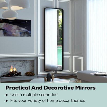 Specchio da parete per bagno moderno con struttura in metallo TokeShimi