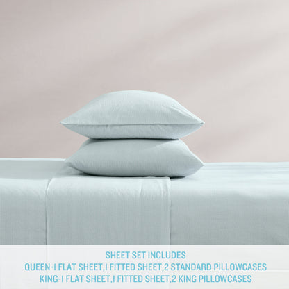 Set di lenzuola stampate in percalle di cotone lavato Tommy Bahama