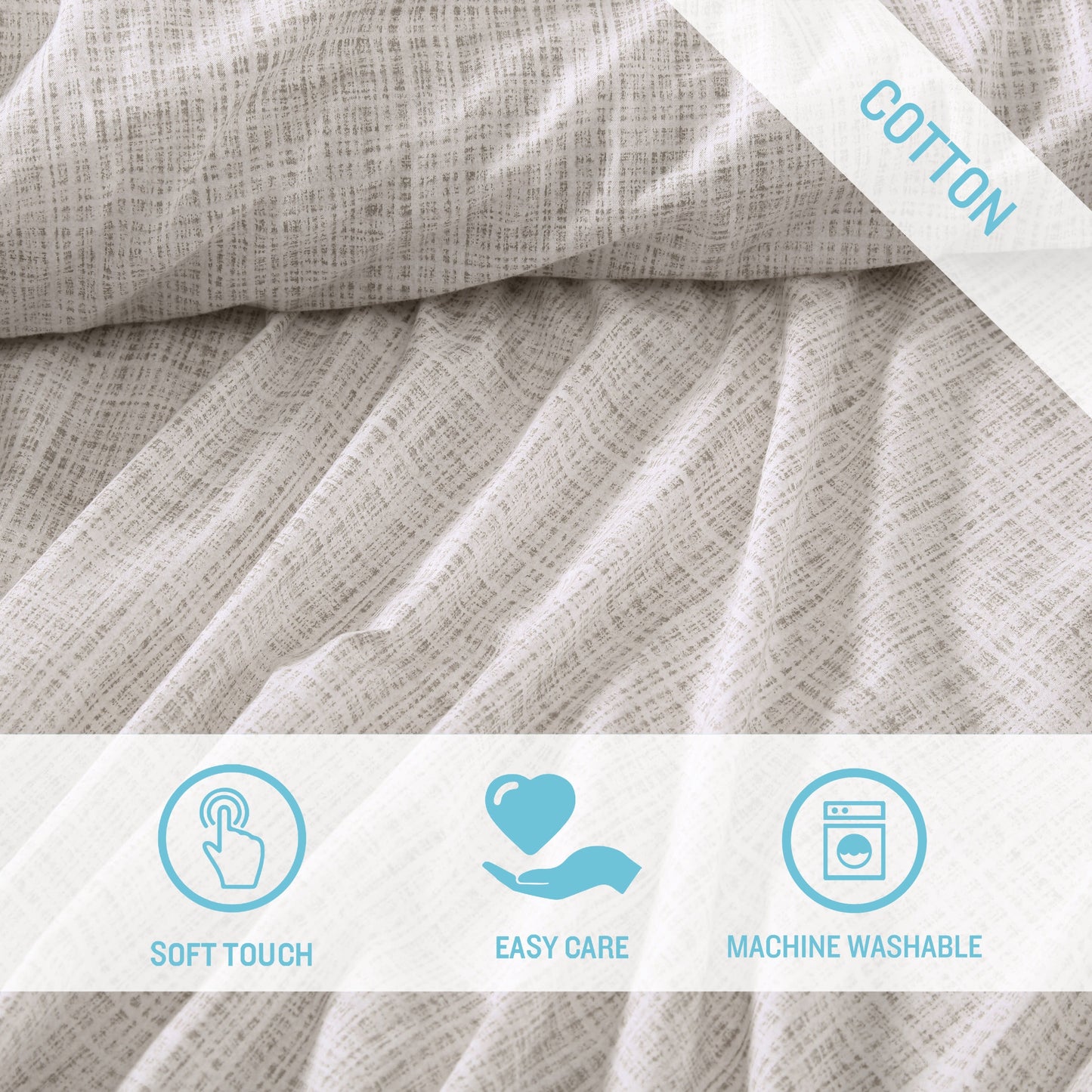 Set di lenzuola stampate in percalle di cotone lavato Tommy Bahama