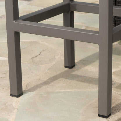 Set da bar con isola in vimini multicolore Toranto Outdoor di Christopher Knight Home