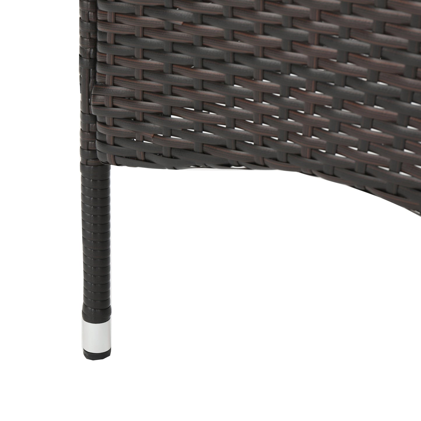 Set da pranzo Torrens Outdoor in vimini/legno di acacia da 7 pezzi di Christopher Knight Home