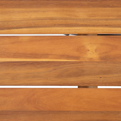 Set da pranzo Torrens Outdoor in vimini/legno di acacia da 7 pezzi di Christopher Knight Home