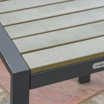 Set di sedute da bistrot per esterni in alluminio Lakeview (5 pezzi)