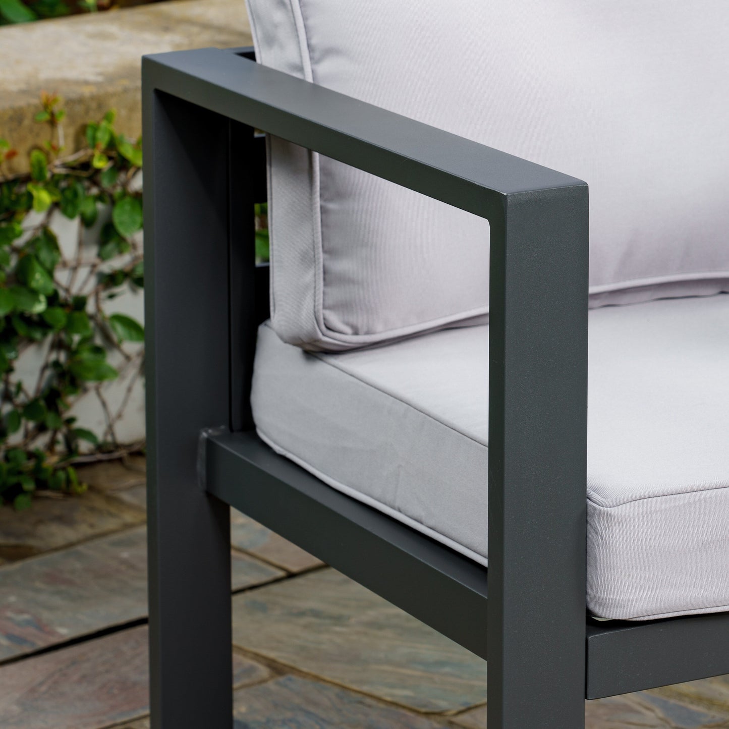 Set di sedute da bistrot per esterni in alluminio Lakeview (5 pezzi)