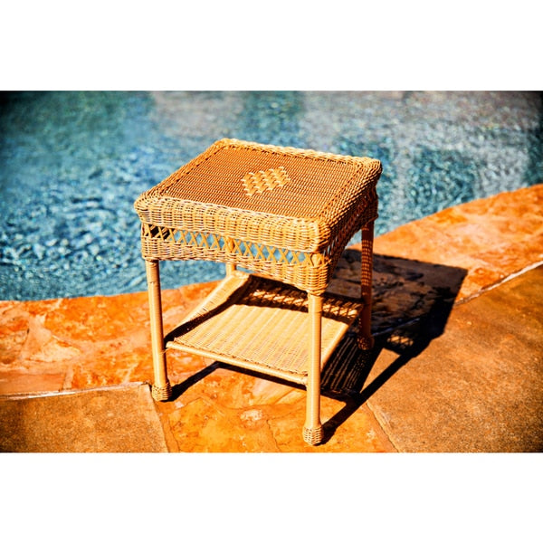 Set di sedie a dondolo in vimini da esterno Portside Southwest Amber (3 pezzi)