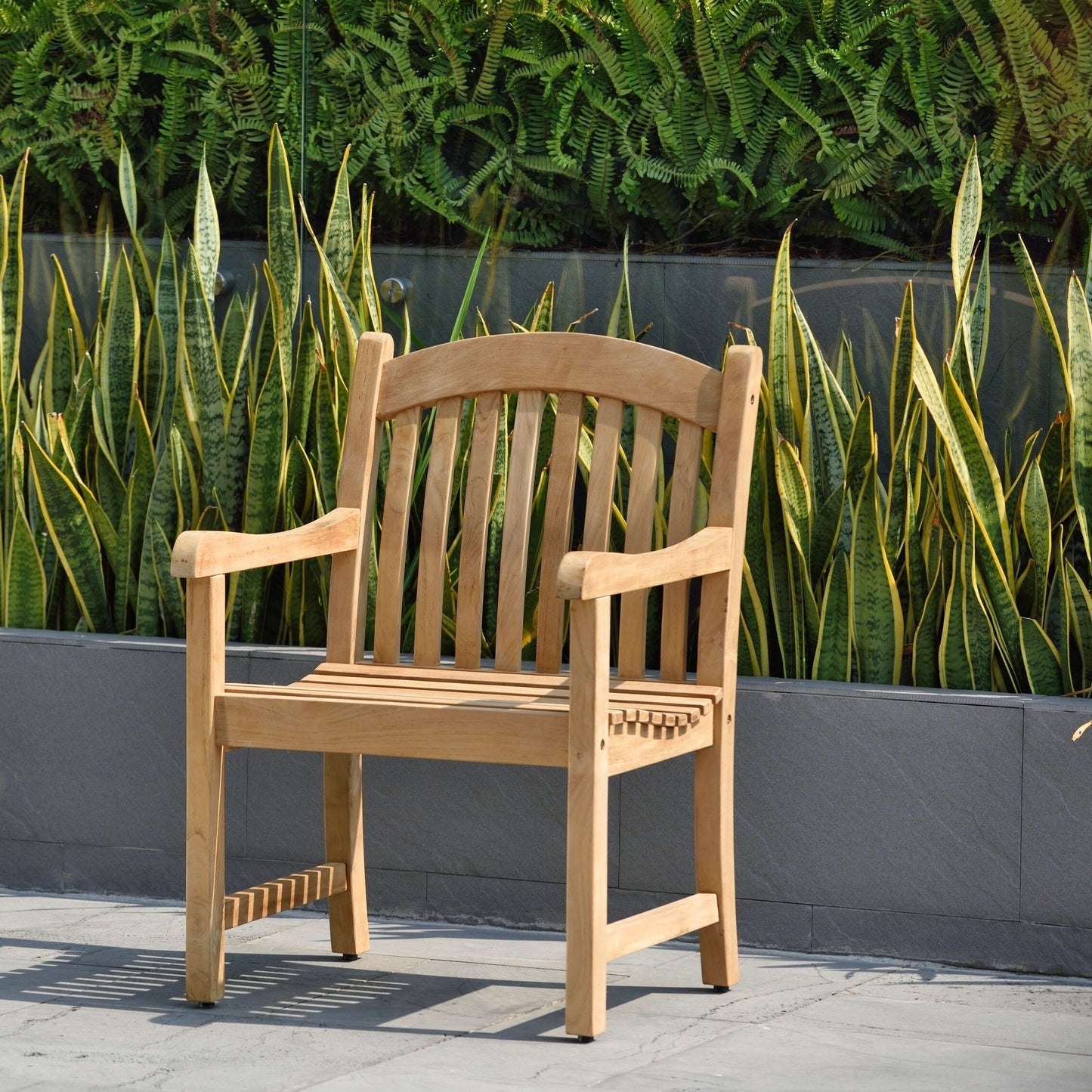 Set da pranzo per esterni in teak massello da 9 pezzi - 9 pezzi