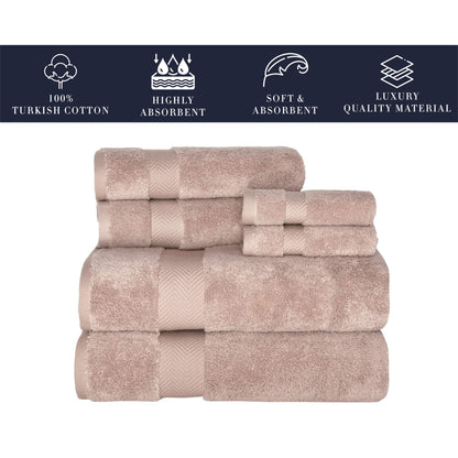 Set di asciugamani in cotone turco Towels Beyond Becci e asciugamani da bagno ad asciugatura rapida, ultra morbidi e super assorbenti, set da 6