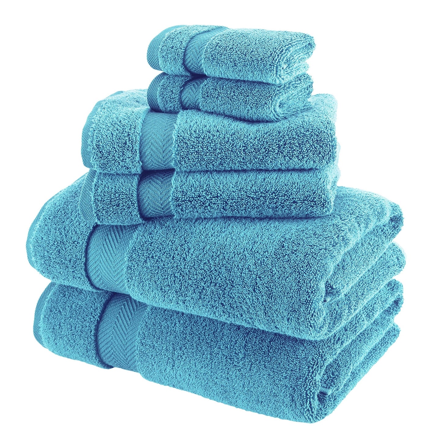 Set di asciugamani in cotone turco Towels Beyond Becci e asciugamani da bagno ad asciugatura rapida, ultra morbidi e super assorbenti, set da 6