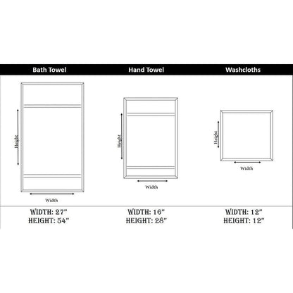 Set di asciugamani in cotone turco Towels Beyond Becci e asciugamani da bagno ad asciugatura rapida, ultra morbidi e super assorbenti, set da 6