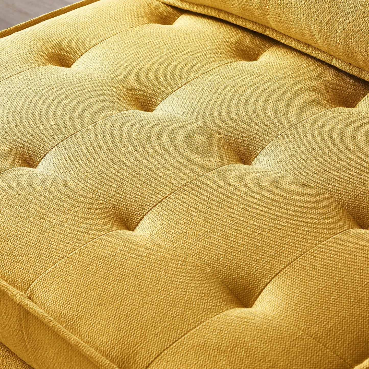 Divano letto trasformabile in lino - Elegante pouf con schienale rimovibile per un comfort extra