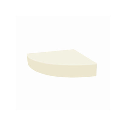 Sedile angolare per doccia Transolid Studio da 14 pollici x 14 pollici in superficie solida, montaggio a parete - 14,5 x 14,25 x 3