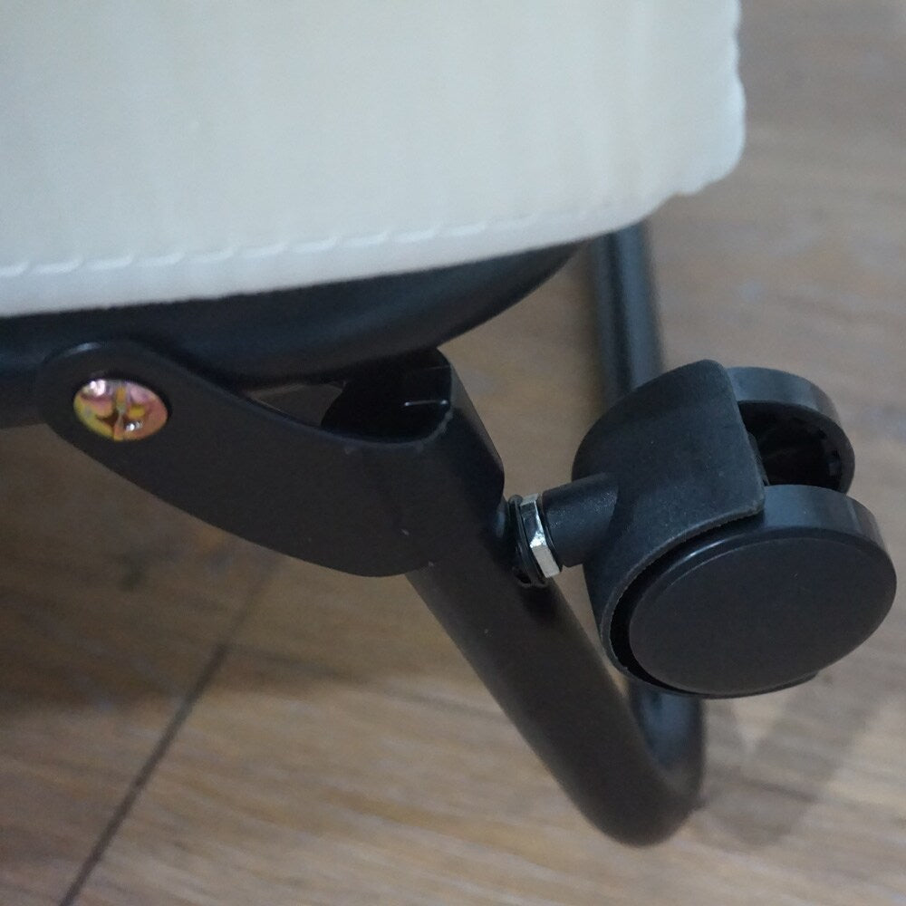 Letto pieghevole a tre ante bianco