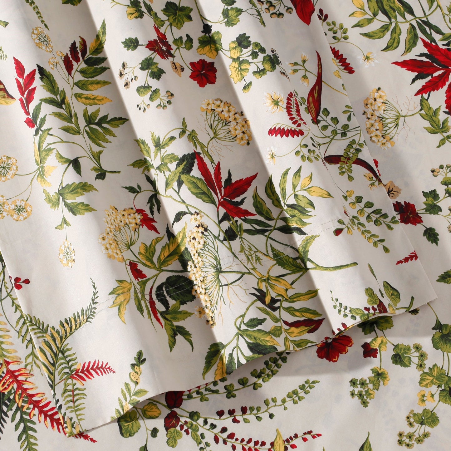 Set di lenzuola con tasca extra profonda in percalle di cotone Tribeca Living con piatto oversize