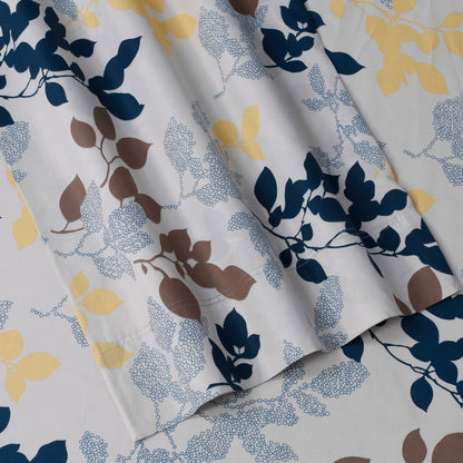 Set di lenzuola con tasca extra profonda in percalle di cotone Tribeca Living con piatto oversize