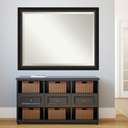 Specchio da parete per bagno bisellato - Cornice in bronzo oliato Trio - Cornice in bronzo oliato Trio