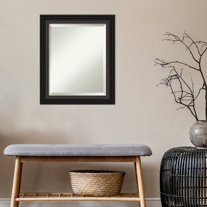 Specchio da parete per bagno bisellato - Cornice in bronzo oliato Trio - Cornice in bronzo oliato Trio