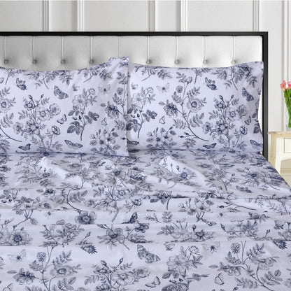 Set di lenzuola con tasche extra profonde in percalle di cotone biologico Tribeca Living a 400 fili