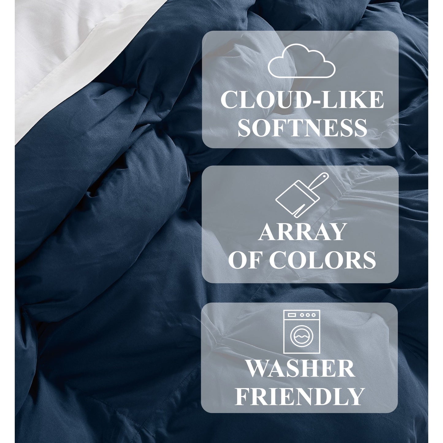 Set di piumini oversize davvero morbidi, 3 pezzi