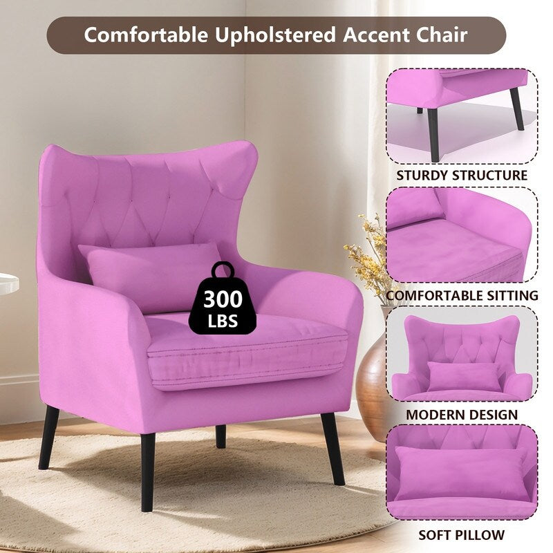 Divano a due posti in metallo con cuscino spesso in velluto Tuft