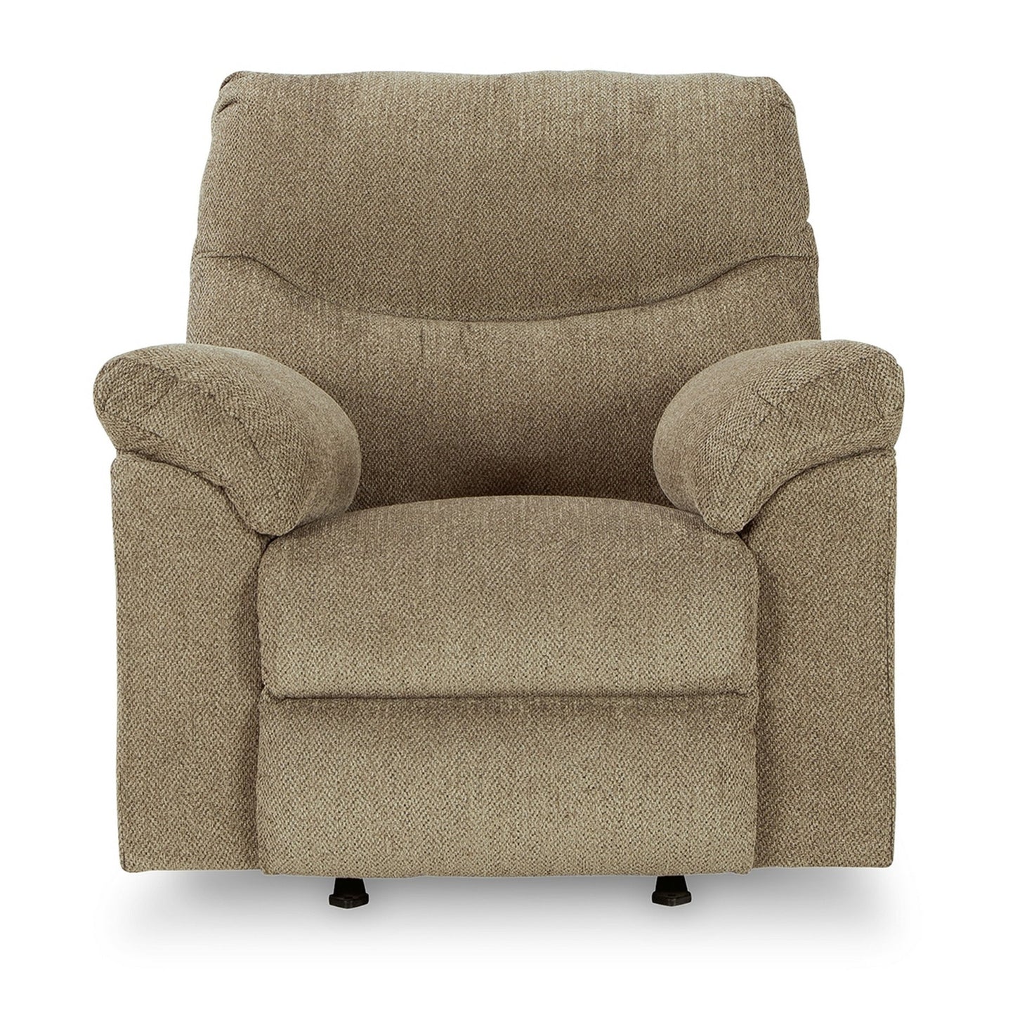 Poltrona reclinabile Tul Rocker, imbottitura in schiuma di fibra di poliestere, poliestere marrone radica