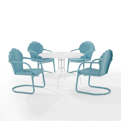 Set da pranzo per esterni Crosley Tulip da 5 pezzi - 98 L x 98 P x 32,88 A