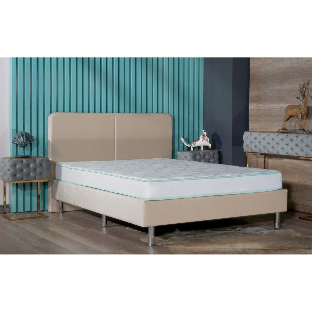 Materasso ibrido a molle medie Twin Size-6