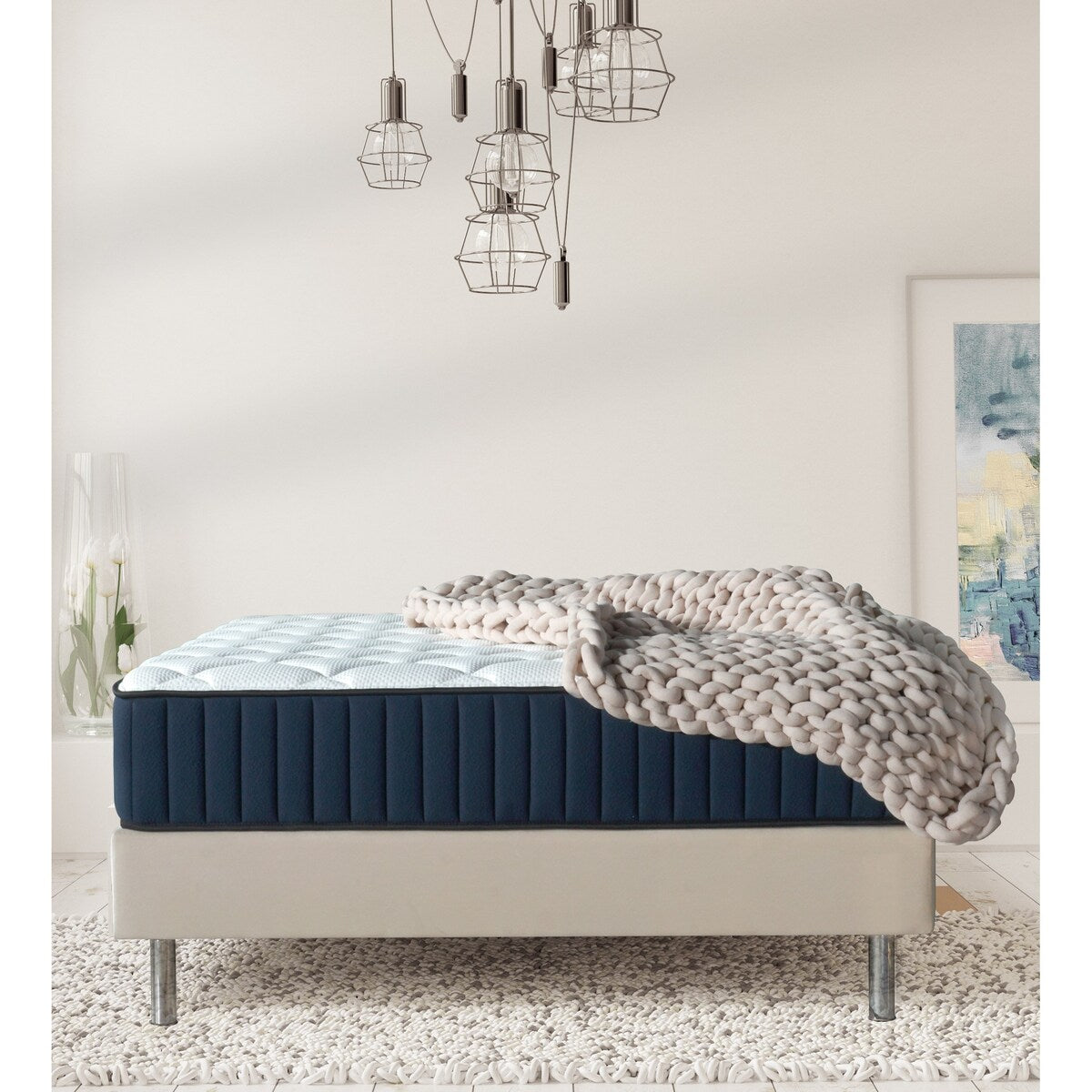 Materasso ibrido premium Serenity 12 Twin Size Medium Tight-Top Memory Edge Support Pocket Spring