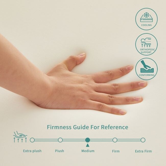 Materasso Twin XL per la ridistribuzione della pressione, 80 x 35 x 6 pollici, materasso Twin XL impermeabile in una scatola per uso domestico