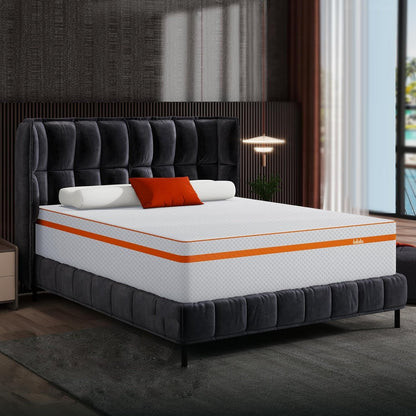 Materasso Queen da 12 pollici in memory foam gel, sensazione media, ipoallergenico, traspirante, in una scatola