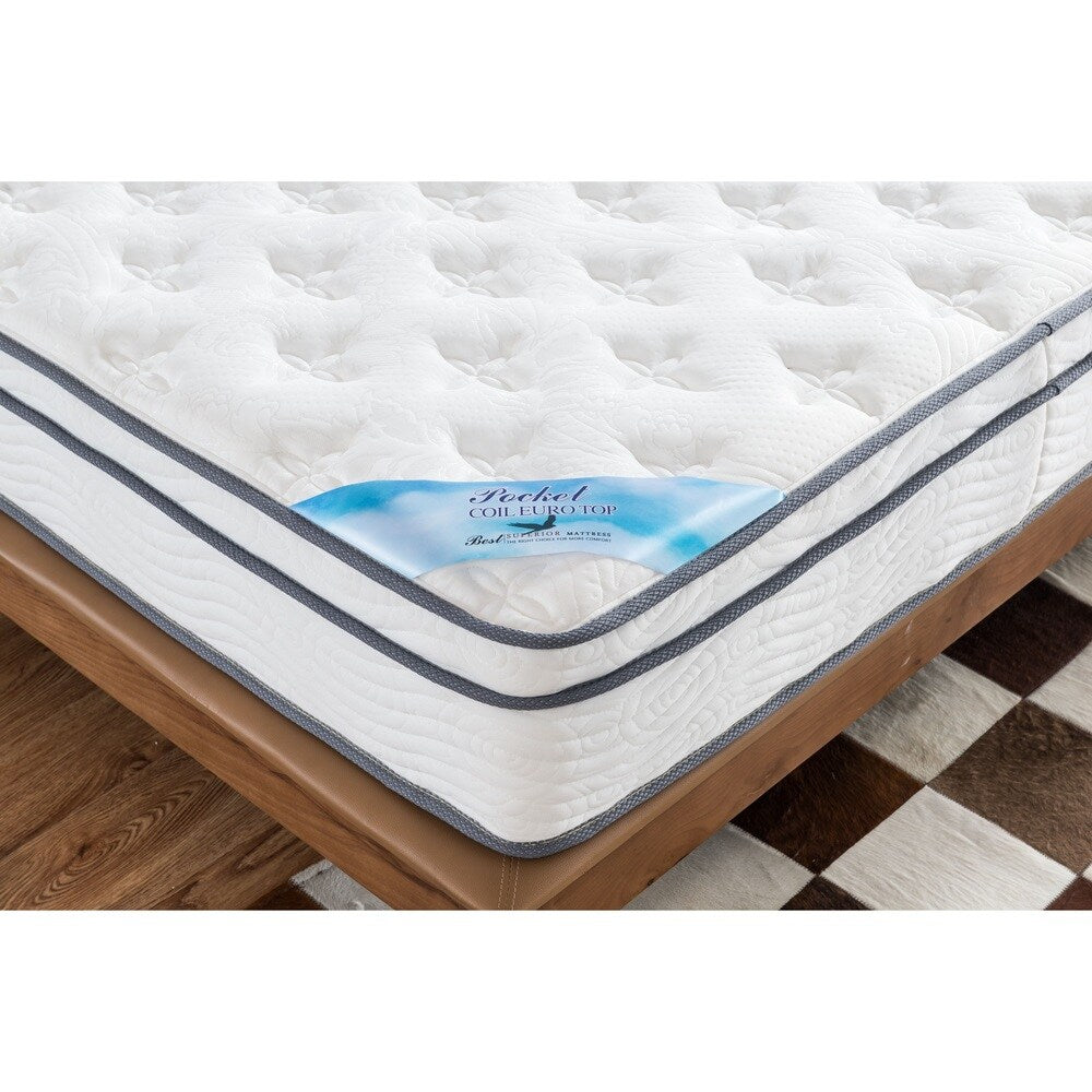 Materasso a molle insacchettate con cuscino Roundhill Furniture per letto singolo