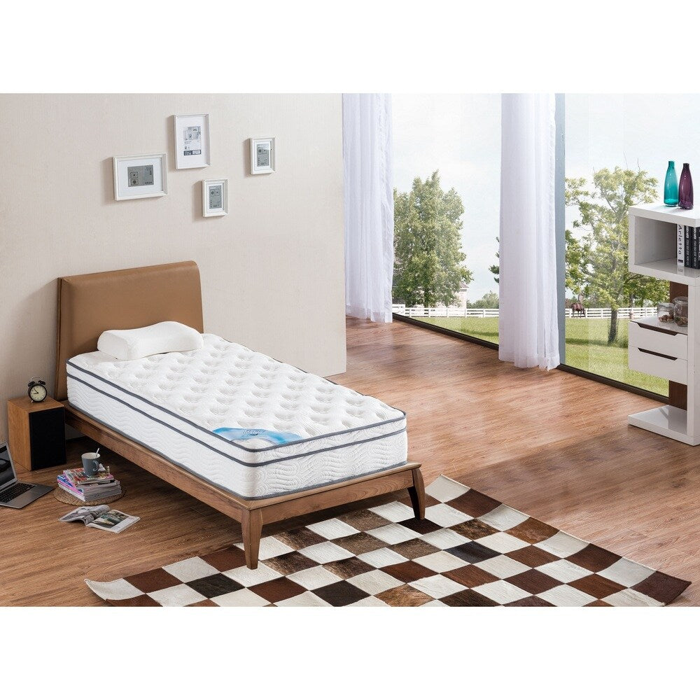 Materasso a molle insacchettate con cuscino Roundhill Furniture per letto singolo