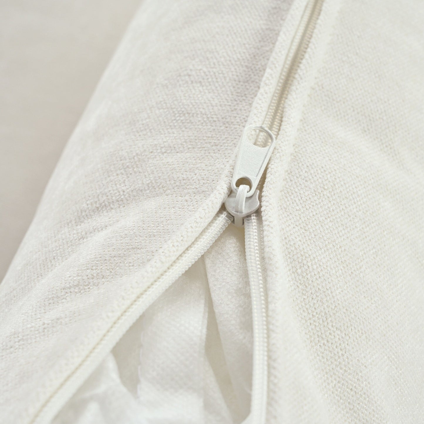 Divano componibile a 6 posti a forma di U rivestito in lino con 2 pouf contenitore mobili per home theater in soggiorno