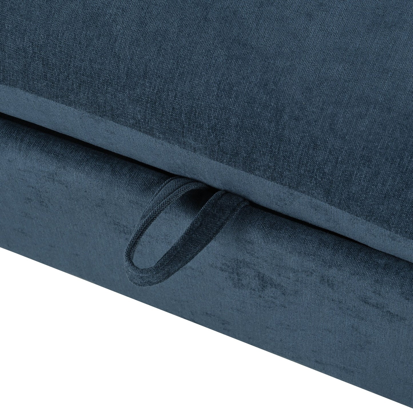 Divano componibile a 6 posti a forma di U rivestito in lino con 2 pouf contenitore mobili per home theater in soggiorno